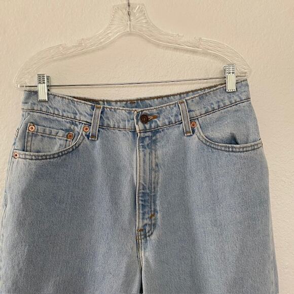 Levi's 512 Jeans Slim Fit Tapered Leg Light-Washed Denim Women's 14 Regular Long - Picture 7 of 12